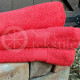 Bambuko pluošto frotinis vonios rankšluostis raudonas 